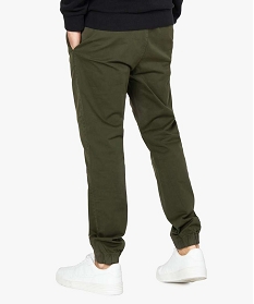 pantalon homme coupe straight esprit cargo vert pantalons de costumeB349801_3