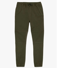 pantalon homme coupe straight esprit cargo vert pantalons de costumeB349801_4