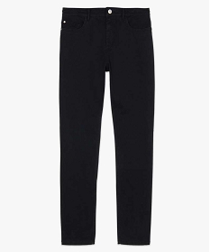 pantalon homme slim uni en coton stretch noir standard pantalons de costumeB350001_4