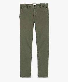 pantalon chino en coton stretch homme vert pantalons de costumeB350401_4