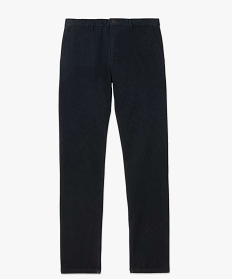 pantalon chino en coton stretch coupe slim homme noir standard pantalons de costumeB350801_4