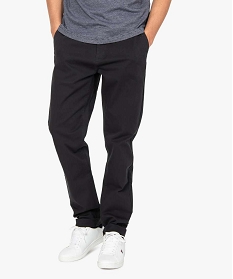 pantalon homme chino stretch en maille piquee gris pantalonsB351001_1