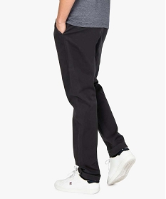 pantalon homme chino stretch en maille piquee gris pantalons de costumeB351001_3