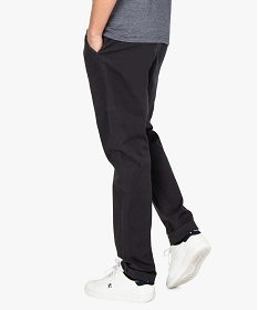 pantalon homme chino stretch en maille piquee grisB351001_3