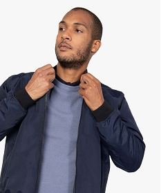 blouson homme aviateur rembourre bleu manteaux et blousonsB355801_1