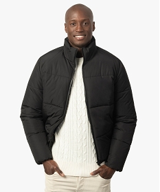 blouson matelasse homme avec col montant noir manteaux et blousonsB356501_1