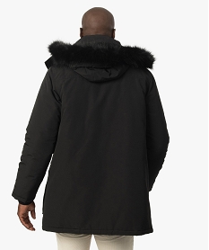 parka homme matelassee avec capuche chaude noirB358001_3