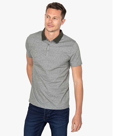 polo homme a fines rayures et manches courtes vertB359901_2