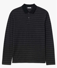 polo homme raye a manches longues gris polosB360401_4
