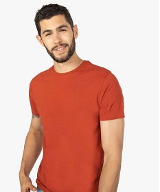 tee-shirt homme a manches courtes uni rouge tee-shirtsB365001_2