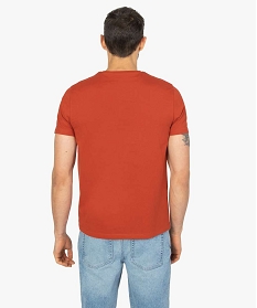 tee-shirt homme a manches courtes uni rouge tee-shirtsB365001_3