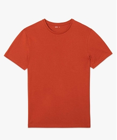 tee-shirt homme a manches courtes uni rouge tee-shirtsB365001_4