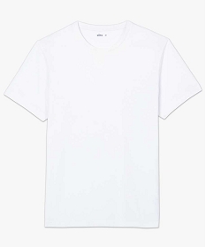 tee-shirt homme a manches courtes uni blanc tee-shirtsB365601_4