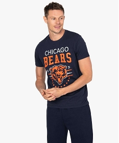 tee-shirt homme chicago bears nfl - team apparel noir tee-shirtsB368001_1