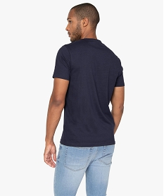 tee-shirt homme a manches courtes a message humoristique bleu tee-shirtsB368701_3