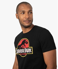 tee-shirt homme avec motif jurassic park noir tee-shirtsB368801_2
