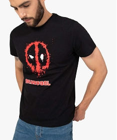 tee-shirt homme a manches courtes imprime deadpool - avengers noir tee-shirtsB369401_2