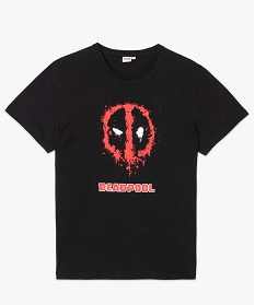 tee-shirt homme a manches courtes imprime deadpool - avengers noir tee-shirtsB369401_4