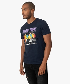 GEMO Tee-shirt homme avec motif Star Trek noir chine