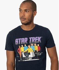 tee-shirt homme avec motif star trek bleu tee-shirtsB369501_2