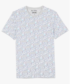 tee-shirt homme a manches courtes imprime - rick and morty gris tee-shirtsB369901_4