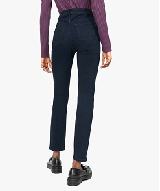 jean femme coupe slim taille haute extensible bleu slimB373101_3