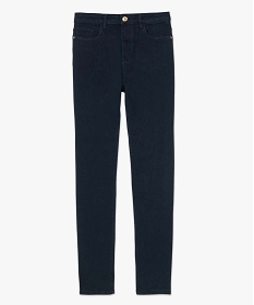 jean femme coupe slim taille haute extensible bleu slimB373101_4