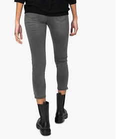 jean femme skinny longueur 78eme avec bas zippes gris 78emeB373401_3