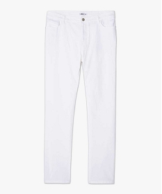 GEMO Jean femme extensible coupe Slim Blanc