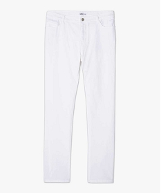 jean femme extensible coupe slim blanc pantalons et jeansB373601_1