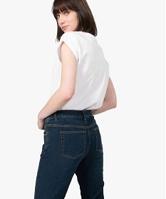 GEMO Jean femme coupe Regular Bleu