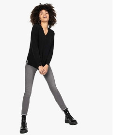 TEE-SHIRT BLANC PANTALON MID GREY:40286100958-Coton////