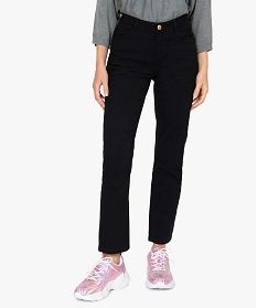GEMO Jean femme coupe regular taille normale noir vif