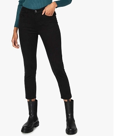 jean femme coupe skinny 78eme avec bas zippes noirB377501_1