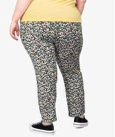 pantalon femme grande taille large et fluide imprime a taille elastiquee imprime pantalons et jeansB377901_3