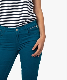pantalon femme coupe slim effet push-up bleu pantalonsB381001_2