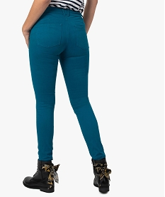 pantalon femme coupe slim effet push-up bleu pantalonsB381001_3