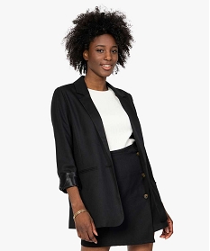 veste femme coupe blazer noirB384301_2