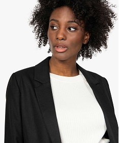 veste femme coupe blazer noirB384301_3