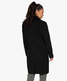 manteau femme mi-long a col tailleur noirB385201_3