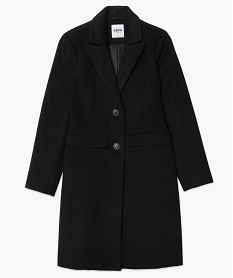 manteau femme mi-long a col tailleur noirB385201_4