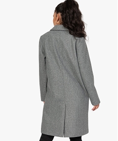 manteau femme mi-long a col tailleur et fermeture 1 bouton gris manteauxB386101_3