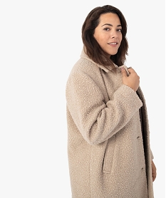 manteau bouclette grande taille