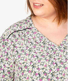 blouse femme grande taille imprimee a manches longues imprime chemisiers et blousesB389701_2