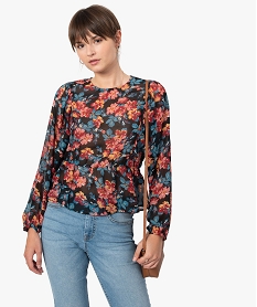 CHEMISE IMPRIME TACHIST BLOUSE AOP FLEURS:40288560680-Polyester////