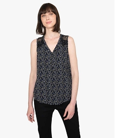 blouse femme sans manches imprimee multicolore blousesB392101_1