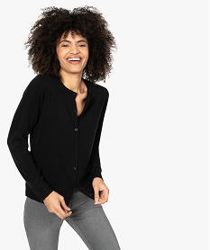 TEE-SHIRT NOIR GILET BLACK:40289510165-Acrylique////