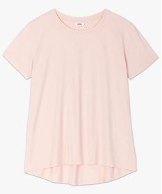 tee-shirt femme a manches courtes avec dos plus long rose t-shirts manches courtesB410701_4