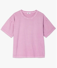 tee-shirt femme a manches courtes coupe ample rose t-shirts manches courtesB415501_4