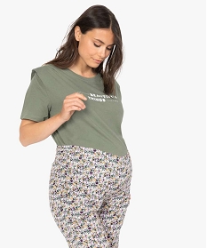 GEMO Tee-shirt de grossesse à épaulettes Vert